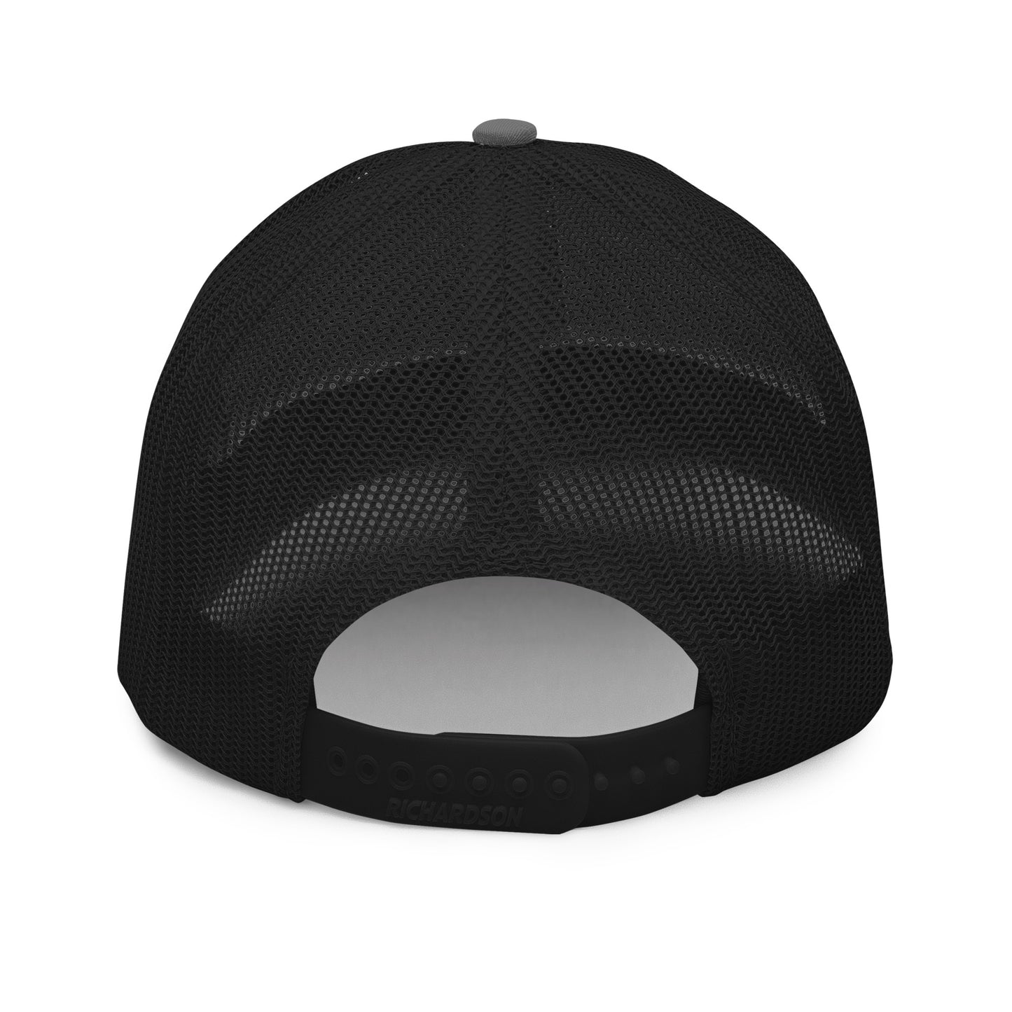 Snorkel Skier Trucker Hat – back view – snapback closure – On Powder Days
