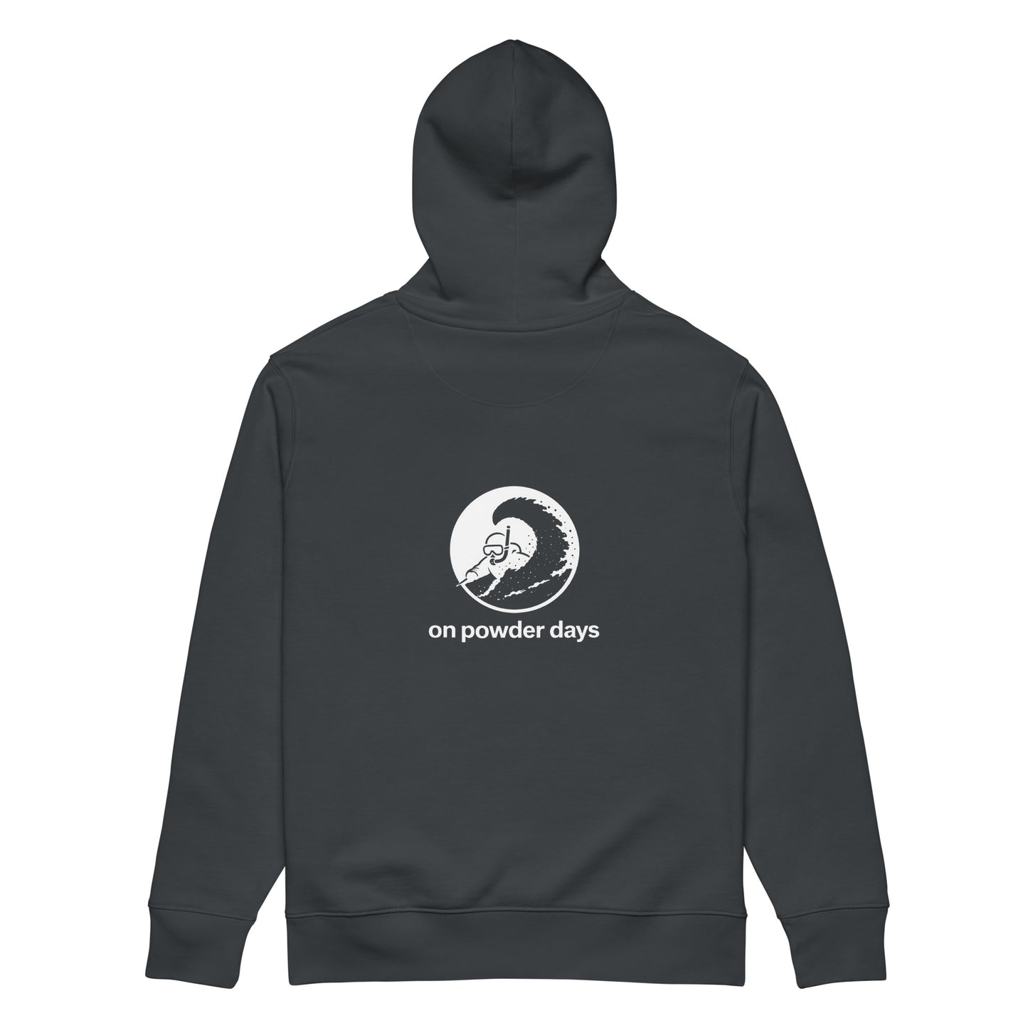 No Influencers On Powder Days hoodie – Analog Series – Utah powder day ski apparel