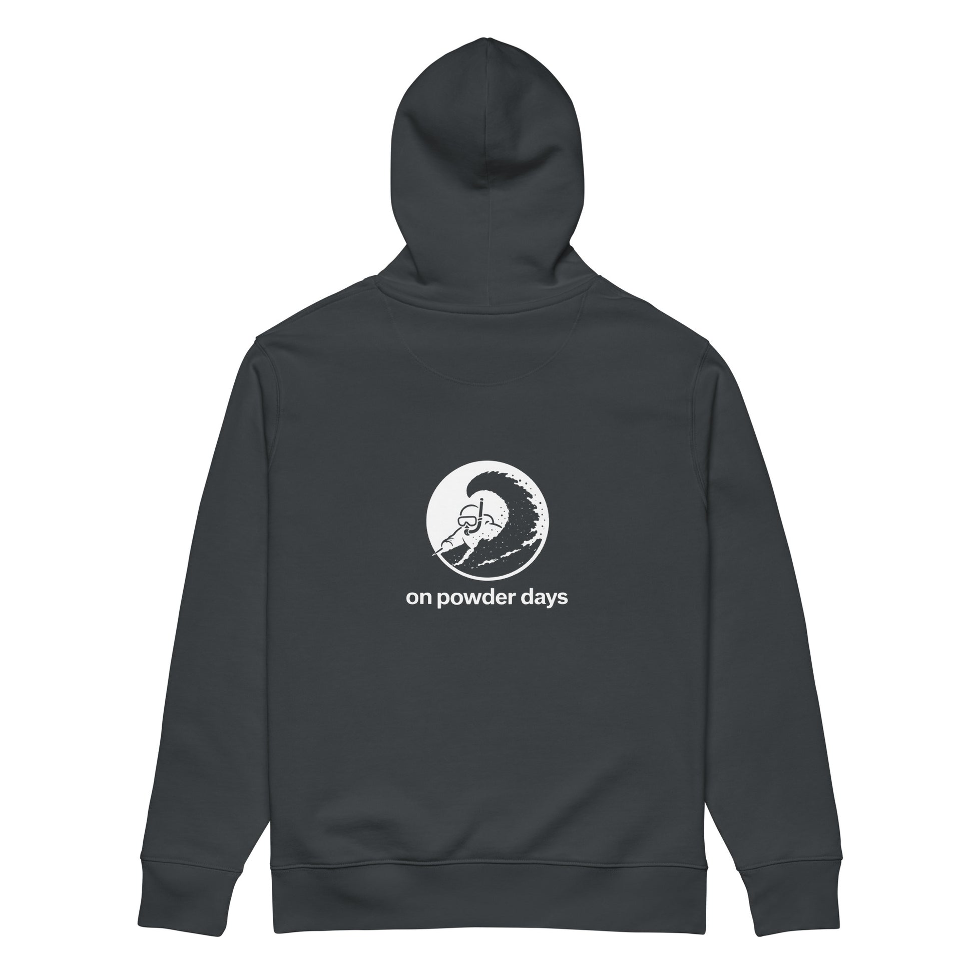 No Influencers On Powder Days hoodie – Analog Series – Utah powder day ski apparel