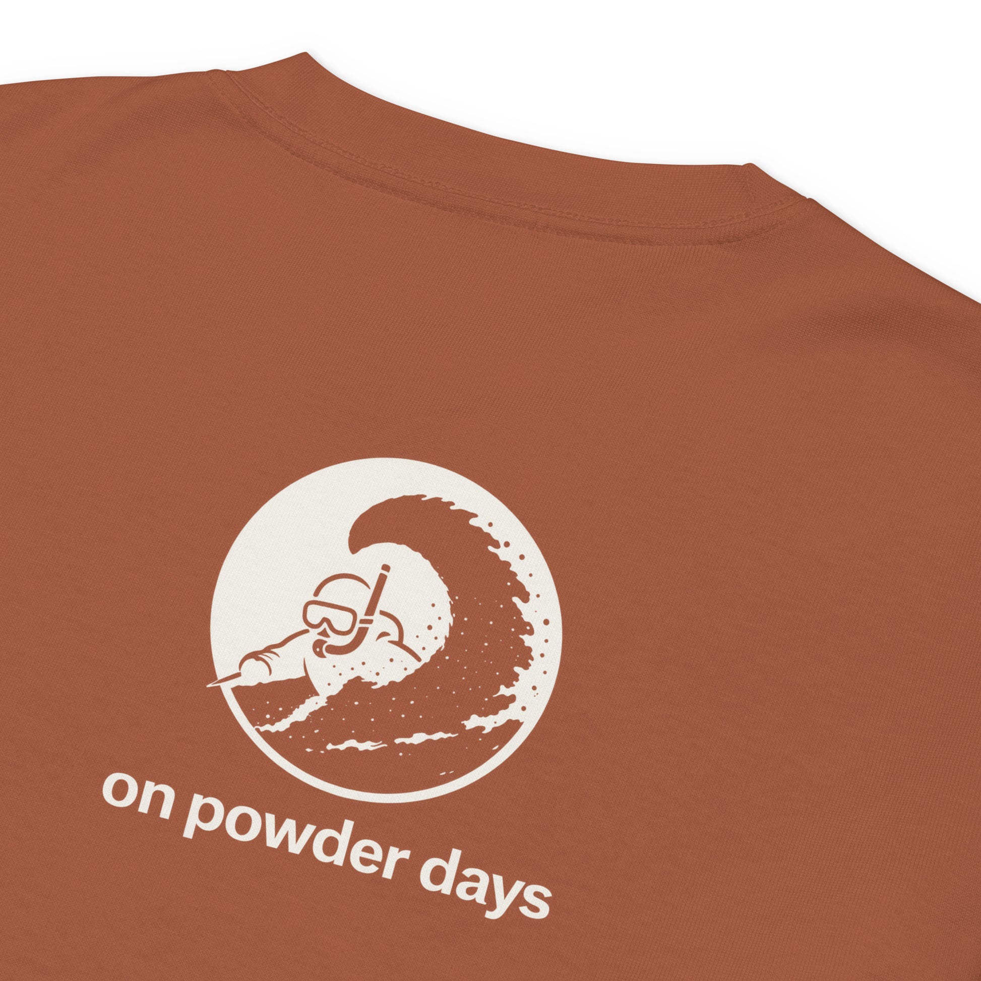 No Red Snake On Powder Days long sleeve – print detail – Wasatch Series – On Powder Days